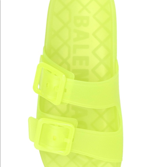 Balenciaga Women Mallorca Rubber Dual-Buckle Slide Sandals,size 8 - Picture 4 of 10